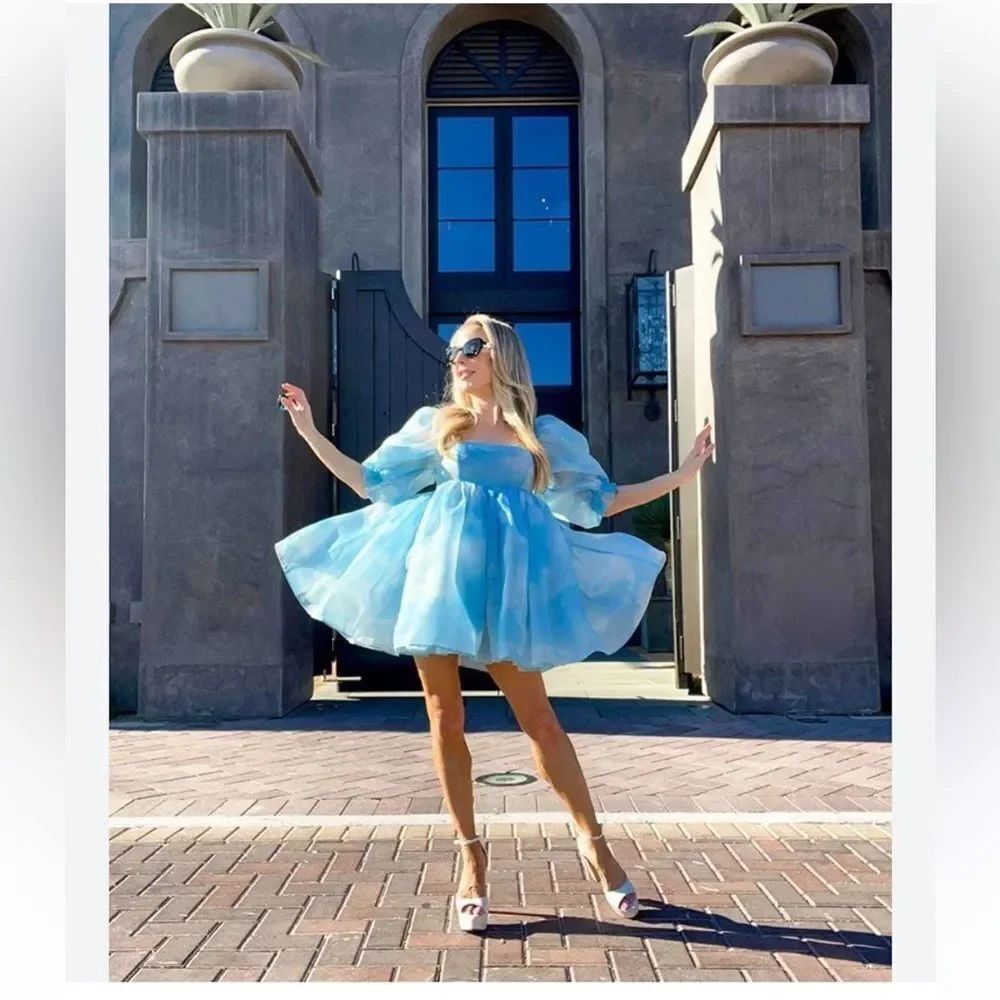 Selkie Princess Misty Blue Dress from Free People size Medium